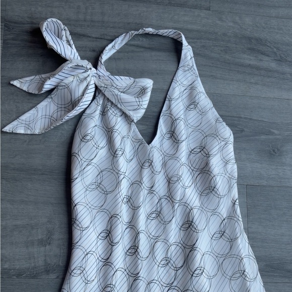 Laundry By Shelli Segal White Halter Top Dress - Picture 13 of 14